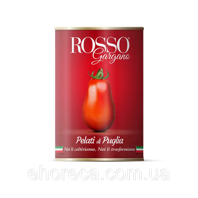 Томати Пелаті очищені цілі консервовані TM Rosso Gargano 800мл