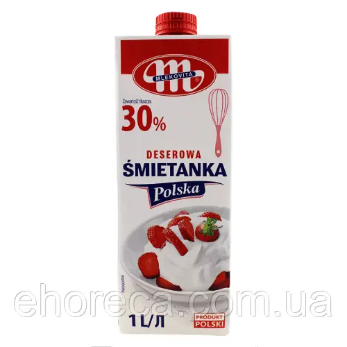 Вершки Mlekovita 30% 1л