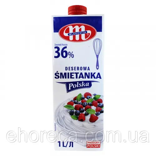 Вершки Mlekovita 36% 1л