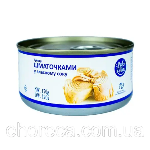 Тунець у власному соку шматочками 170 грам tm Luck Siam