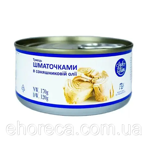 Тунець в олії шматочками 170 грам tm Luck Siam