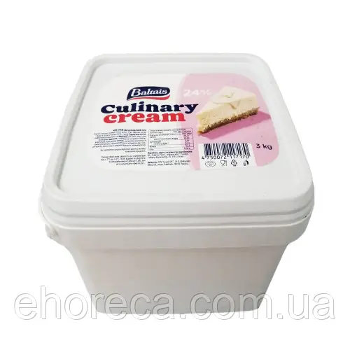 Крем-сир кулінарний Baltais Culinary Cream 24% 3 кг