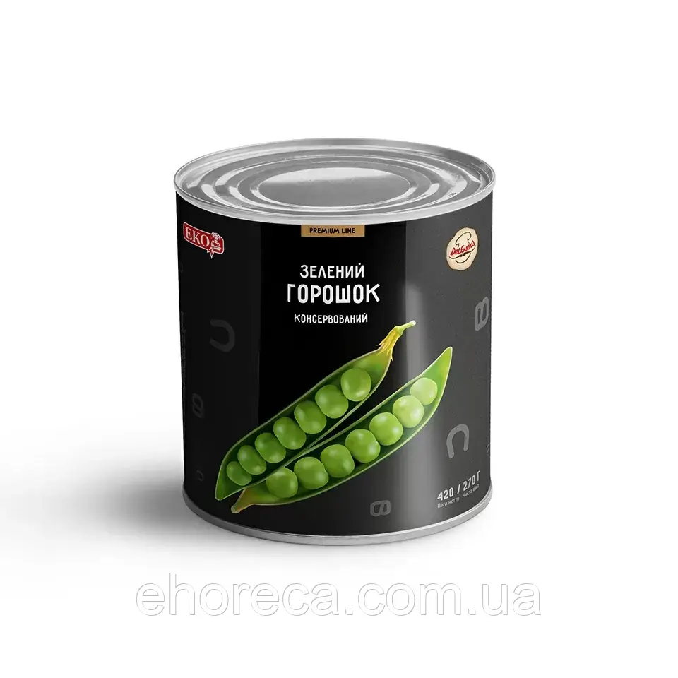 Горошок зелений Premium Line TM Del Gusto 0,42 кг