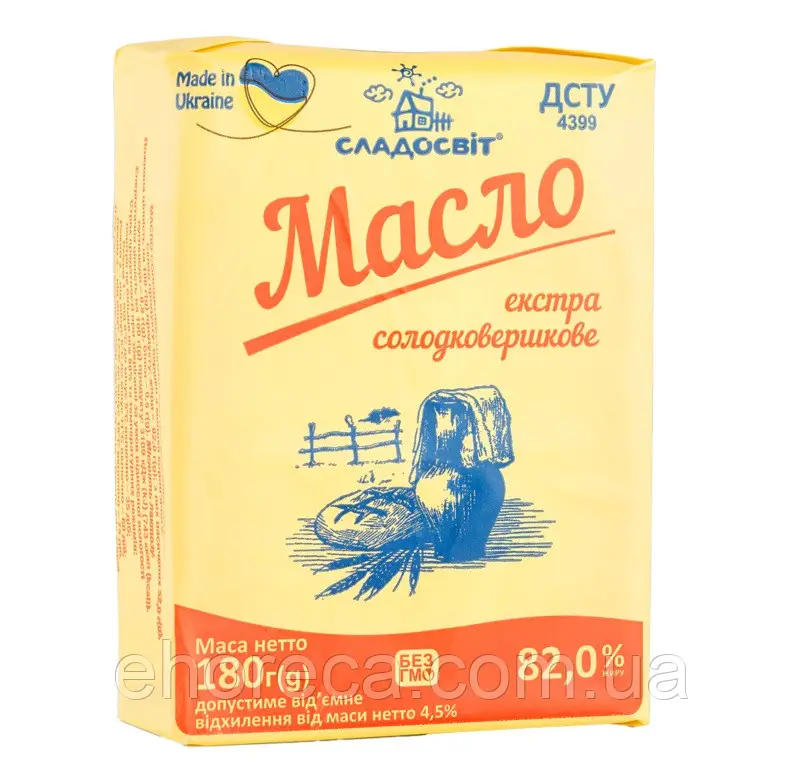 Масло солодковершкове 82% TM Сладосвіт