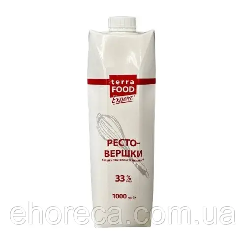 Вершки ультрапастеризовані TM Terra Food 33% 1 кг