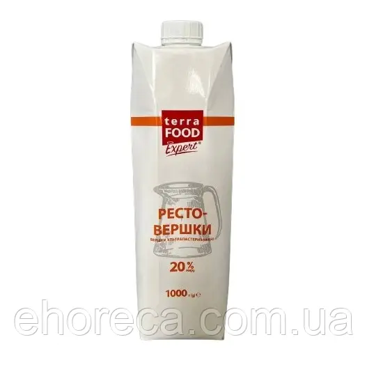 Вершки ультрапастеризовані TM Terra Food 20% 1 кг