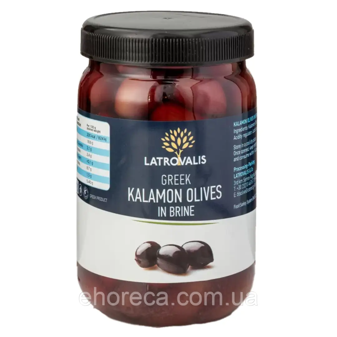 Оливки каламата б/к TM Latrovalis 1.6 л