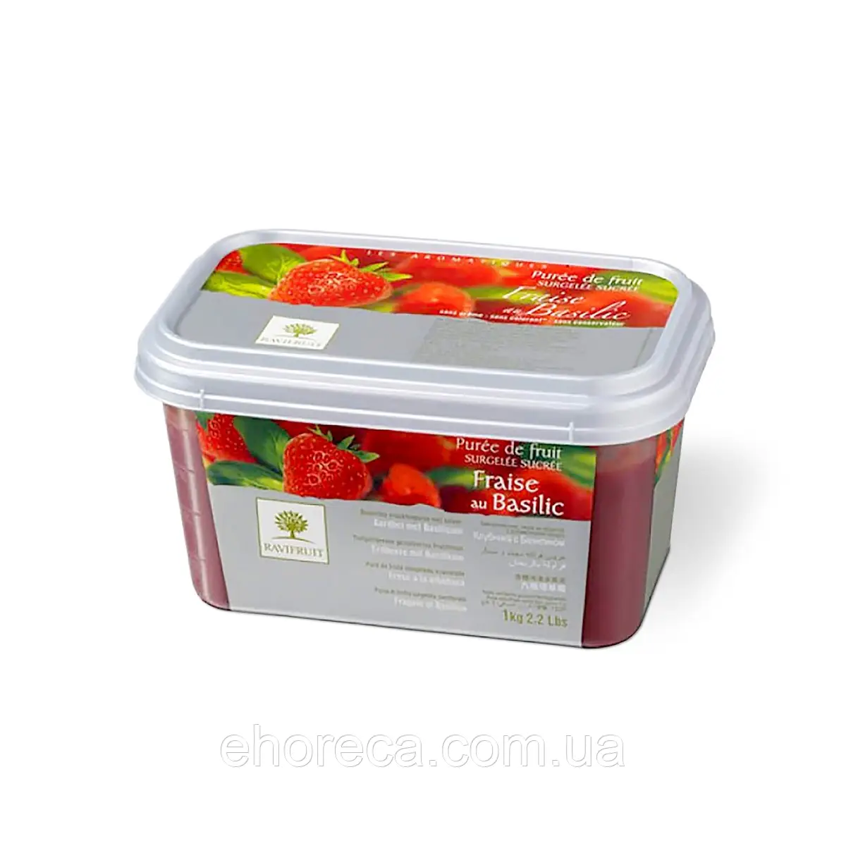 Пюре Полуниці з базиліком TM Ravifruit 1 кг
